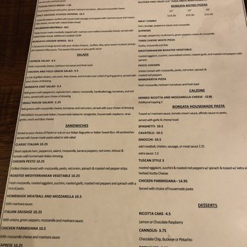 Borgata Pizza Cafe - Menu (12/23/2017) - Italian Near Me - Worthington, Ohio Borgata Pizza Cafe - Menu (12/23/2017) - Italian Near Me - Worthington, Ohio
