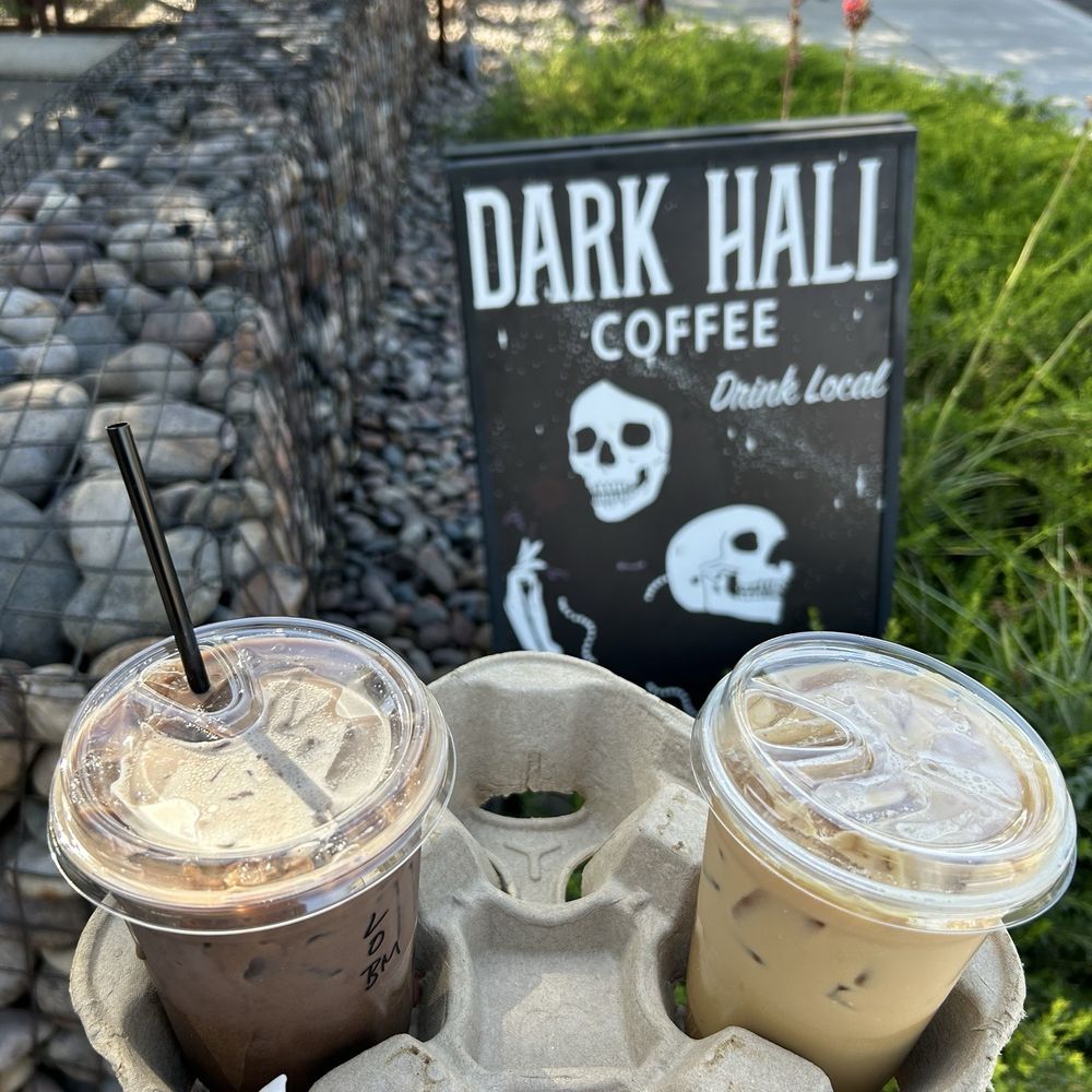 Dark Hall Coffee - Black mocha and lavender oat milk late - Coffee & Tea Near Me - Phoenix, Arizona