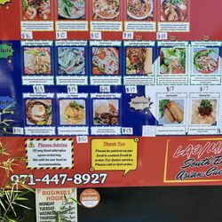 3lephant Noodle Shack - Menu