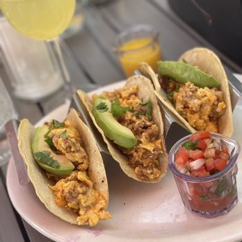 Bacon & Eggs - Breakfast tacos with chorizo - New American Near Me - Walla Walla, Washington Bacon & Eggs - Breakfast tacos with chorizo - New American Near Me - Walla Walla, Washington