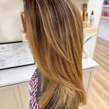 Salon Santinas - This gorgeous, dimensional blonde - Hair Salons Near Me - Cape Coral, Florida