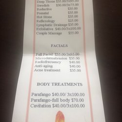 Crystal spa - Prices are for an 1 hour massage !
