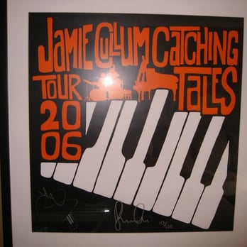 Quick Art Frame - My signed Jamie Cullum irregular sized poster. - Framing Near Me - Los Angeles, California