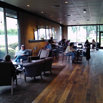 Starbucks - The large and woodsy Starbucks in West Linn seen upon entering from the front door. - Coffee & Tea Near Me - West Linn, Oregon Starbucks - The large and woodsy Starbucks in West Linn seen upon entering from the front door. - Coffee & Tea Near Me - West Linn, Oregon