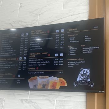 Daboba - Fort Worth - Menu updated - Bubble Tea Near Me - Fort Worth, Texas