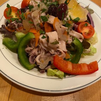 The Daily Catch - Classic Calamari Salad - Seafood Near Me - Brookline, Massachusetts The Daily Catch - Classic Calamari Salad - Seafood Near Me - Brookline, Massachusetts