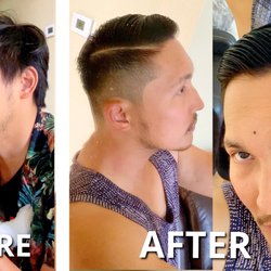 The Sports Barbershop - Before and after. Very happy with my haircut!