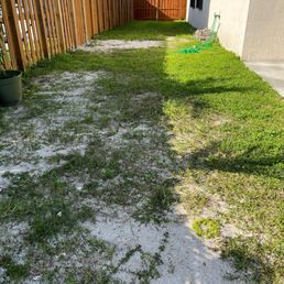Unfinished area for pavers. Been 13 months Unfinished area for pavers. Been 13 months
