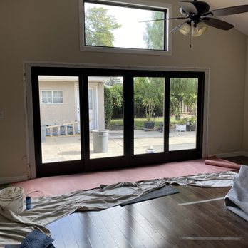 Bentson Windows - New slider and re-sized overhead window. - Windows Installation Near Me - Campbell, California