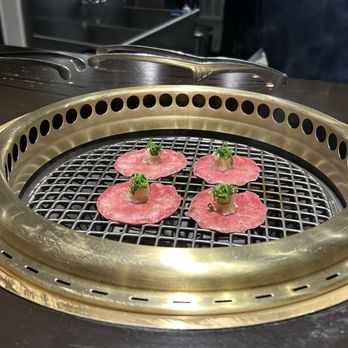 Yakiniku Shodai - Beef tongue getting grilled - Japanese Near Me - San Francisco, California Yakiniku Shodai - Beef tongue getting grilled - Japanese Near Me - San Francisco, California