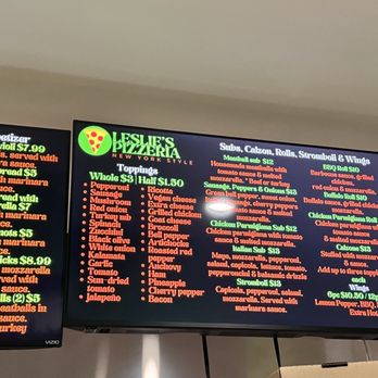 Leslie’s Pizzeria - Menu - Pizza Near Me - Downey, California Leslie’s Pizzeria - Menu - Pizza Near Me - Downey, California