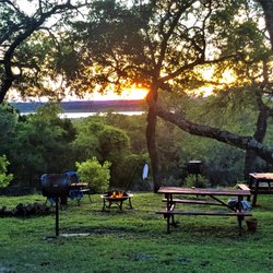 Log Cabins at Jacobs Creek - View of Canyon Lake from picnic area near 2 bedroom/2 bath cabins