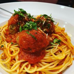 Rocco's Italian Cafe - Spaghetti Meatball Parmesan