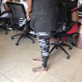 My Nails - Nail tech walking around barefoot. - Nail Salons Near Me - Jacksonville, Florida