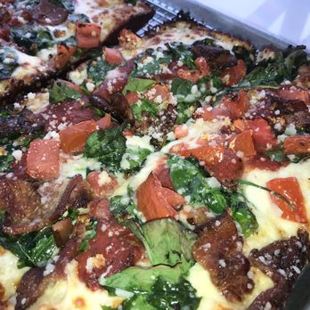 COMO's Restaurant - LGBT (spinach, garlic, bacon and tomato) - Pizza Near Me - Ferndale, Michigan COMO's Restaurant - LGBT (spinach, garlic, bacon and tomato) - Pizza Near Me - Ferndale, Michigan