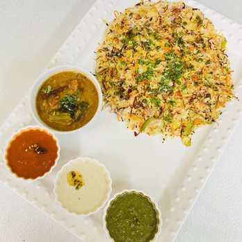 Cafe Tazza - a plate of food with sauces - Bakeries Near Me - Dublin, California