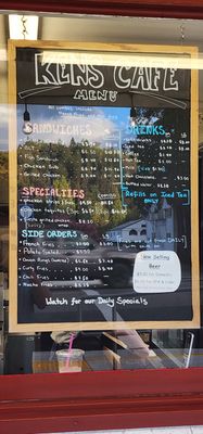 Menu photo 2 Ken's Sidewalk Cafe Canyonville, OR Menu photo 2 Ken's Sidewalk Cafe Canyonville, OR