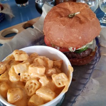 True West - West coast burger with Buffalo Mac and Cheese. Amazing! - Breweries Near Me - Acton, Massachusetts True West - West coast burger with Buffalo Mac and Cheese. Amazing! - Breweries Near Me - Acton, Massachusetts