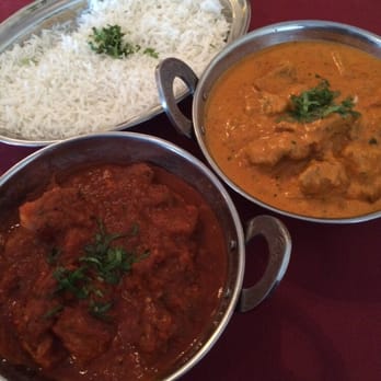 Manraj’s Kitchen - Lamb vindaloo on the left, mushroom lamb on the right. - Indian Near Me - Auburn, Washington Manraj’s Kitchen - Lamb vindaloo on the left, mushroom lamb on the right. - Indian Near Me - Auburn, Washington
