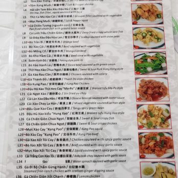 Vinh Hoa - Lunch Menu - Chinese Near Me - Houston, Texas