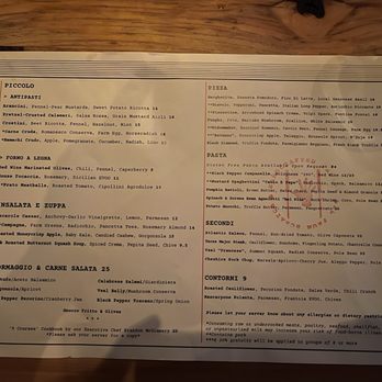 Prato - Menu as of Jan 2025 - Pizza Near Me - Winter Park, Florida