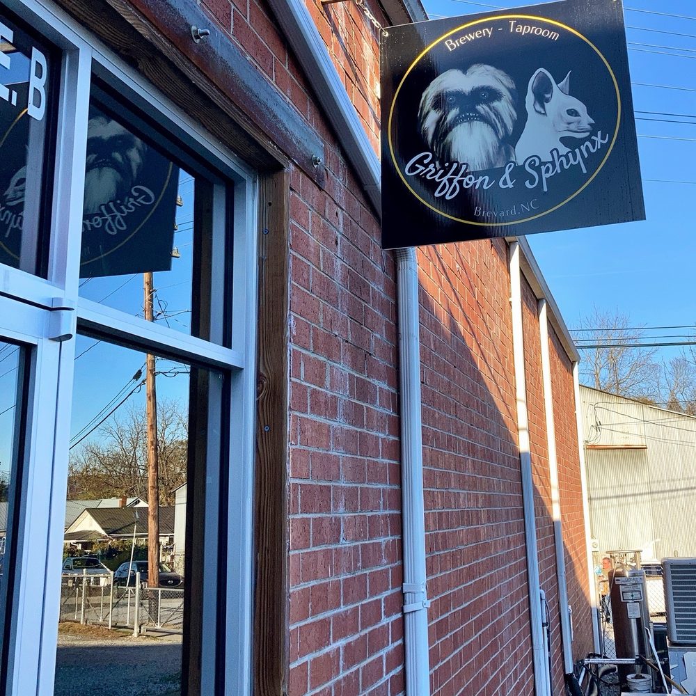 Griffon & Sphinx - Sign near the entrance. - Breweries Near Me - Brevard, North Carolina Griffon & Sphinx - Sign near the entrance. - Breweries Near Me - Brevard, North Carolina