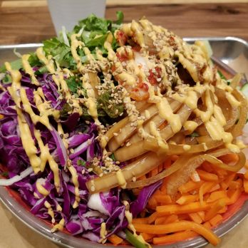 Chi'Lantro BBQ - Vegetarian tofu bowl - Korean Near Me - Austin, Texas Chi'Lantro BBQ - Vegetarian tofu bowl - Korean Near Me - Austin, Texas