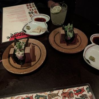 Strange Beast - Crab and cucumber hand roll - Cocktail Bars Near Me - Ventura, California Strange Beast - Crab and cucumber hand roll - Cocktail Bars Near Me - Ventura, California