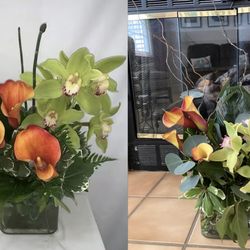 Domenic Graziano Flowers & Gifts - Website photo (left) and what my mom received (right). Beautiful!