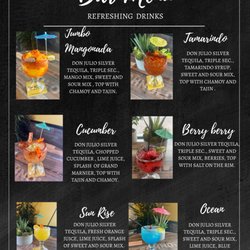 L&B Mexican Restaurant - Drink menu