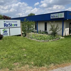Habitat For Humanity - The store entrance sign. It sits down off the road and me you come up the hill, and so it's easy to miss.