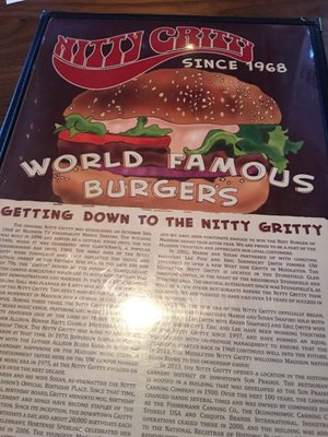 Menu photo 5 Nitty Gritty Middleton Middleton, WI