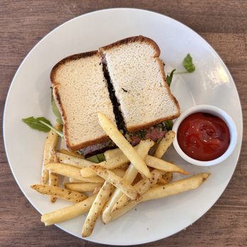 On The Waterfront Restaurant - Chinichurri sandwich with fries - New American Near Me - Lakeport, California On The Waterfront Restaurant - Chinichurri sandwich with fries - New American Near Me - Lakeport, California