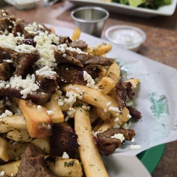 The Green Olive - So much food! Gyro Fries - Mediterranean Near Me - Des Moines, Iowa The Green Olive - So much food! Gyro Fries - Mediterranean Near Me - Des Moines, Iowa
