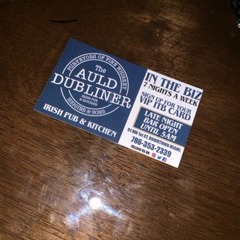 The Auld Dubliner - In the biz all week long - Irish Pub Near Me - Miami, Florida The Auld Dubliner - In the biz all week long - Irish Pub Near Me - Miami, Florida