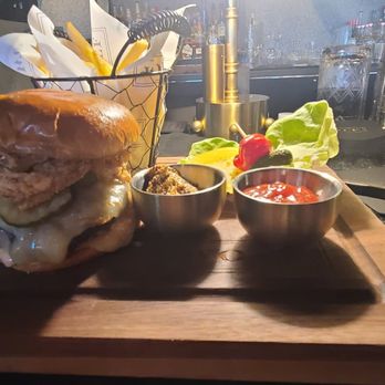 Wolf by Vanderpump at Caesars Republic Lake Tahoe - Wolf signature double smash burger - American Near Me - Stateline, Nevada