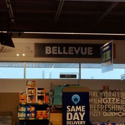 the inside of a deli store