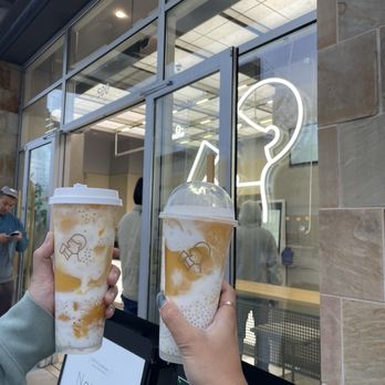 Heytea - Coconut mango boom and grapefruit mango boom - Bubble Tea Near Me - Daly City, California