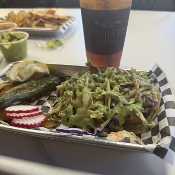 Tequileros Taqueria - Two fish taco's! - Mexican Near Me - Fontana, California Tequileros Taqueria - Two fish taco's! - Mexican Near Me - Fontana, California