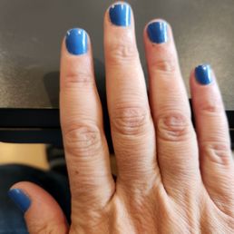 There's a cut on my rimg finger. It's hard to tell but theyre nails were not cur evenly. There's a cut on my rimg finger. It's hard to tell but theyre nails were not cur evenly.