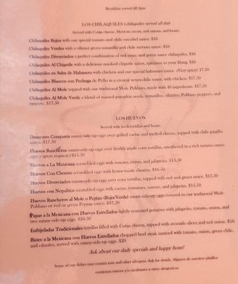 Menu photo 5 La Casita Mexicana Bell, CA