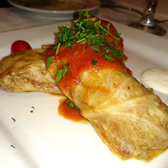 Babylon - Stuffed Cabbage appetizer: Cabbage leaves stuffed with rice, meat, pepper, onion and herbs. - Mediterranean Near Me - Miami Beach, Florida