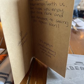 Haberdish - Thank you note for making reservation - Southern Near Me - Charlotte, North Carolina Haberdish - Thank you note for making reservation - Southern Near Me - Charlotte, North Carolina