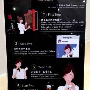 Xing Fu Tang - Love fortunes instructions - Bubble Tea Near Me - Flushing, New York Xing Fu Tang - Love fortunes instructions - Bubble Tea Near Me - Flushing, New York