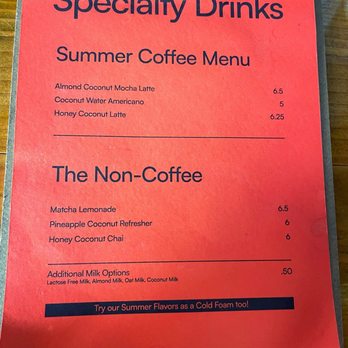 Grind Coffee - Summer drink special menu - Coffee & Tea Near Me - Corpus Christi, Texas Grind Coffee - Summer drink special menu - Coffee & Tea Near Me - Corpus Christi, Texas