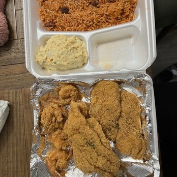 Mardi Gras Cajun Cuisine - Catfish, shrimp, jambalaya and potato salad - Cajun/Creole Near Me - Dallas, Texas Mardi Gras Cajun Cuisine - Catfish, shrimp, jambalaya and potato salad - Cajun/Creole Near Me - Dallas, Texas