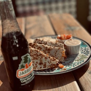 Burrito Grill - Quesadilla- on our back patio. - Mexican Near Me - Kimberley, British Columbia