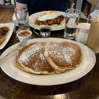 The Queensboro - Pancakes with Dulce de Leche Butter and Maple Syrup - Gastropubs Near Me - Jackson Heights, New York The Queensboro - Pancakes with Dulce de Leche Butter and Maple Syrup - Gastropubs Near Me - Jackson Heights, New York