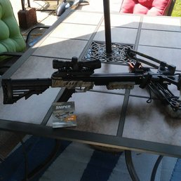 My son's new crossbow.
