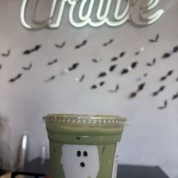 Iced matcha latte